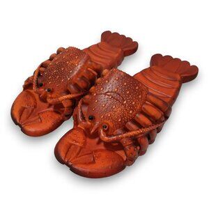 Unisex adult Lobster Slippers In Red - Size‎ Men 11 Women 12.5